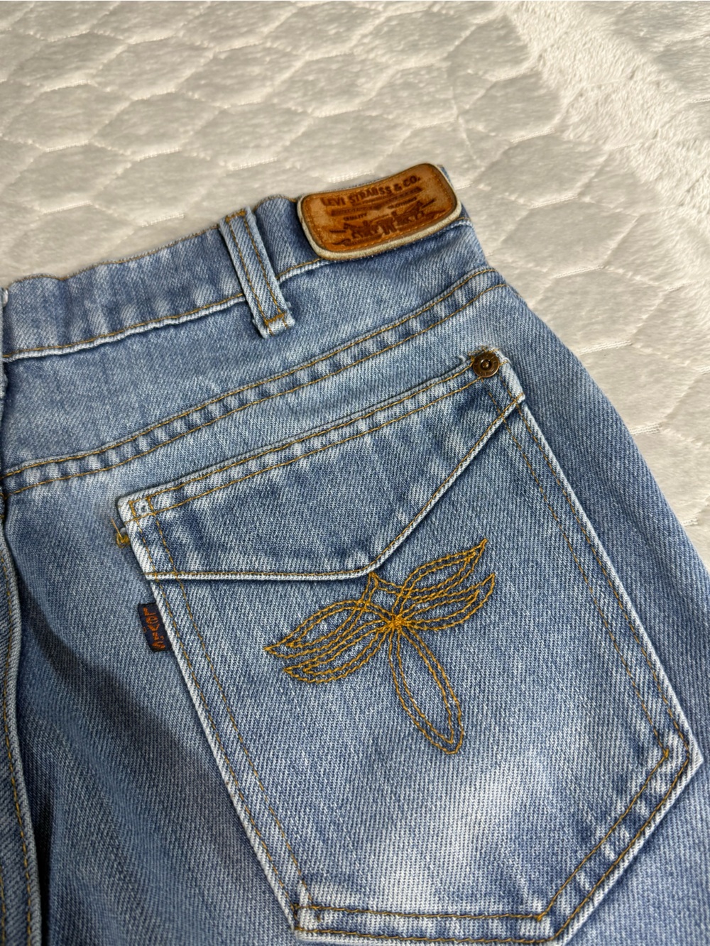 Vintage Levi Strauss Signature Boot Cut Jeans Women’s 31x32 Light Wash Y2K - Picture 4 of 12